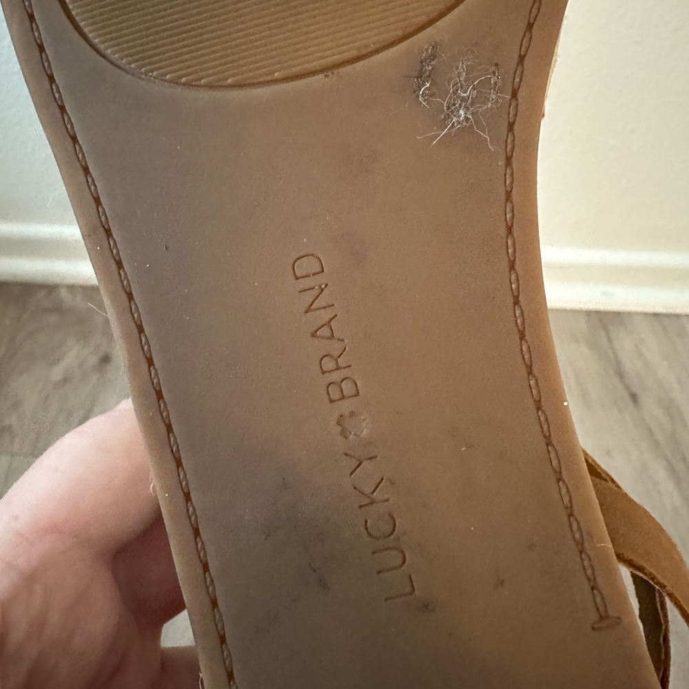 Lucky Brand Tan Strappy Sandals - Picture 5 of 7